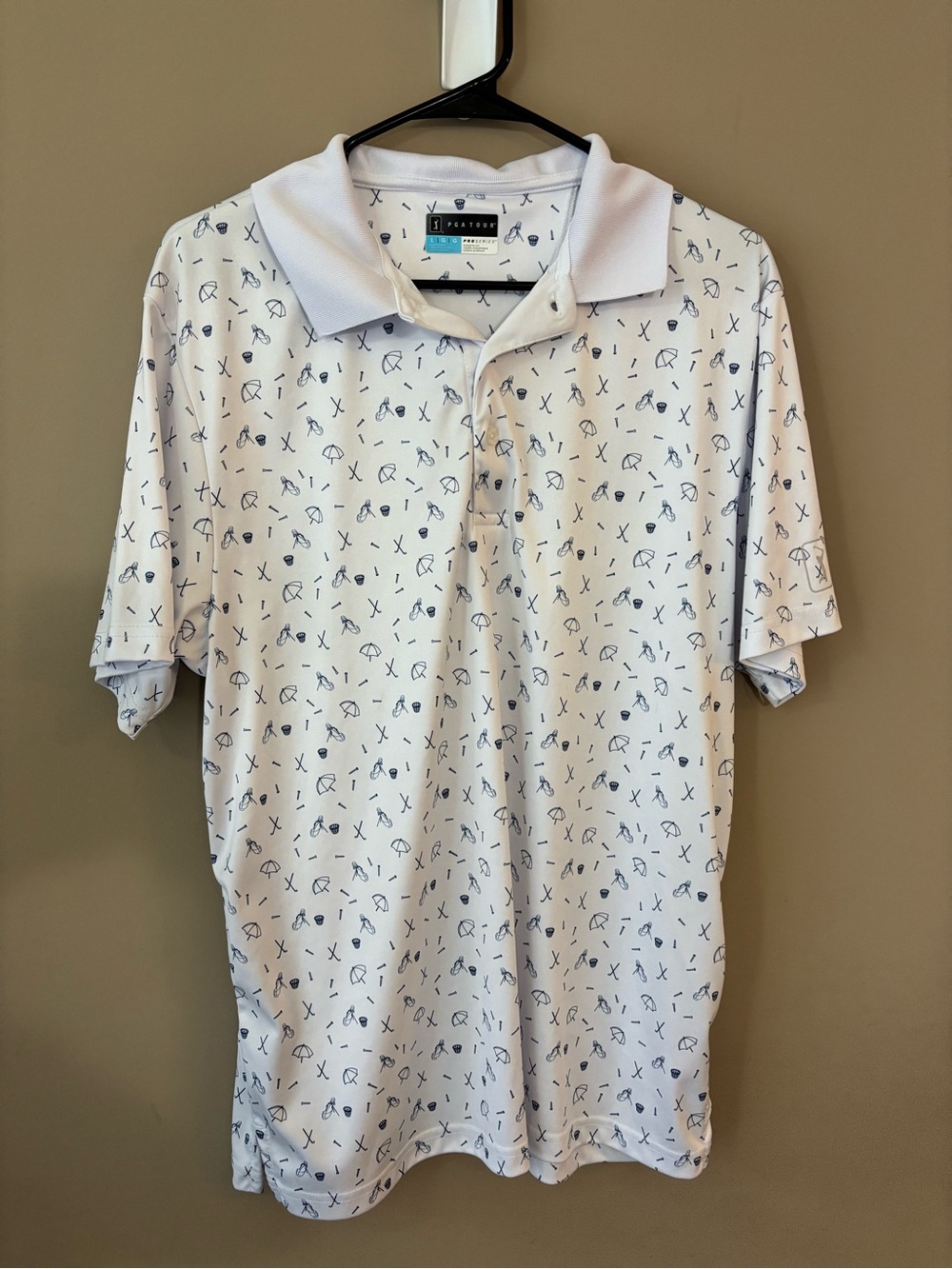 PGA TOUR Golf-Print Polo Shirt